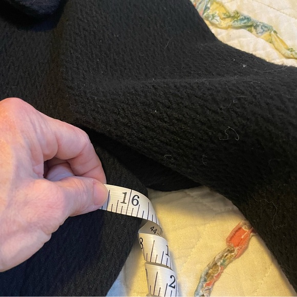 Soia & Kyo Wool Pea Coat Jacket Belted Women's Petite Small Black - Picture 12 of 15